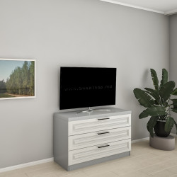 Comoda Bafimob KFY-120 3 sertare (Grey/Stone Oak)