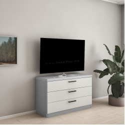 Comoda Bafimob KY-90 3 sertare (Grey/Light Grey)