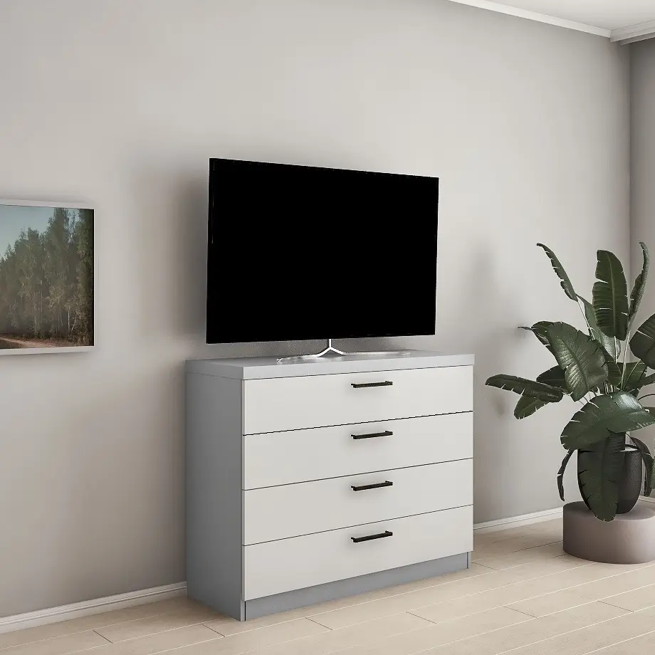 Комод Bafimob KY-90 4 ящика (Grey/Light Grey)