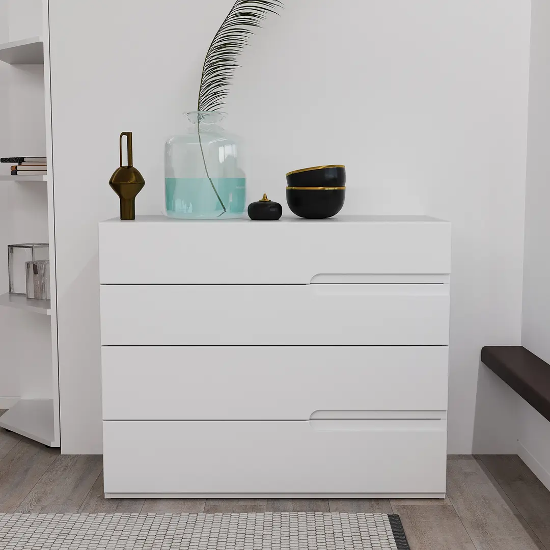 Comoda Bayro Modena 1000x810x450 Sorrento (White Matte)