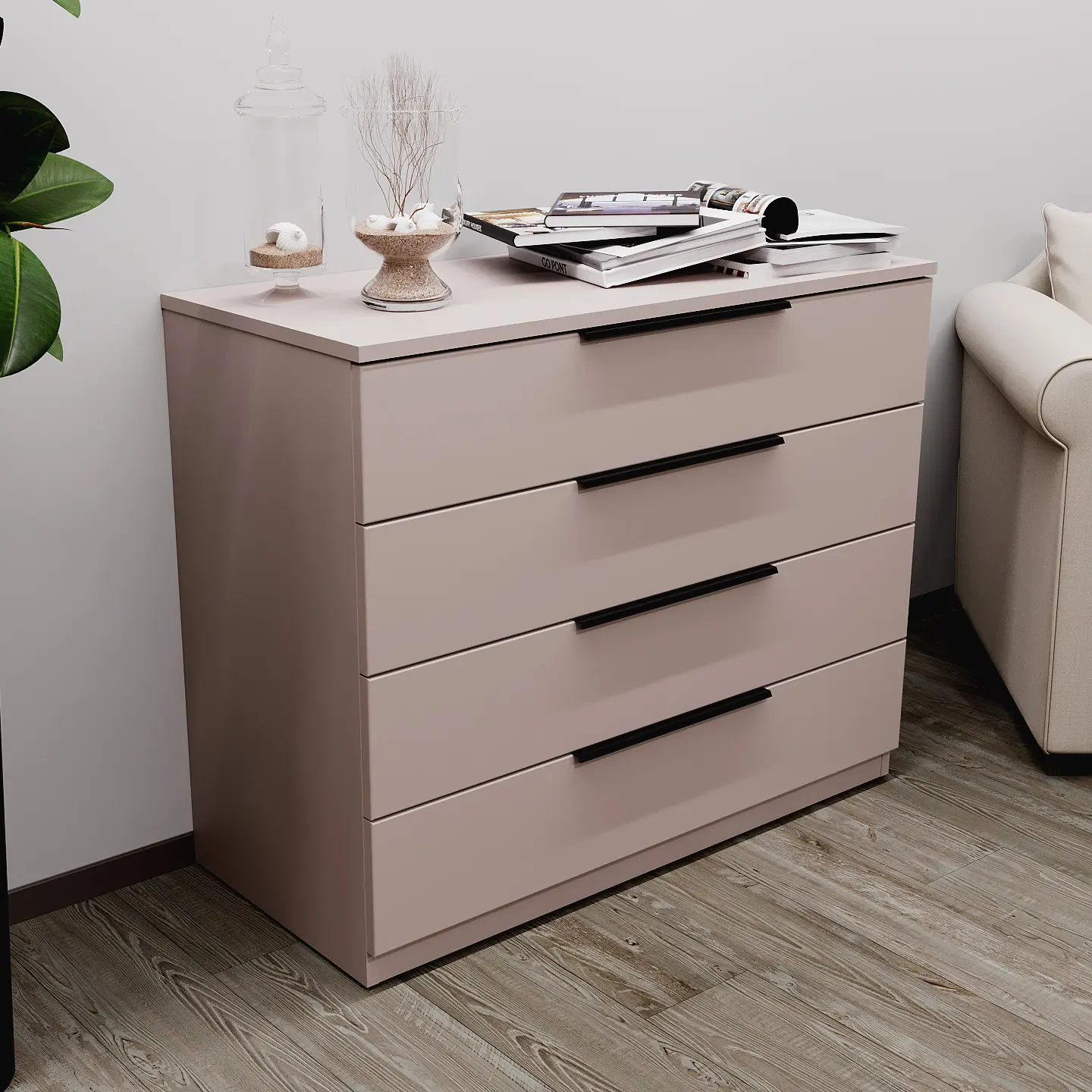 Comoda Bayro Murano 1000x810x450 (Gray Stone)