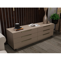 Comoda Bayro Napoli 1800x560x500 (Gray Stone) Thumb