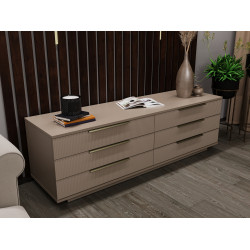 Комод Bayro Napoli 1800x560x500 Positano (Gray Stone) Thumb