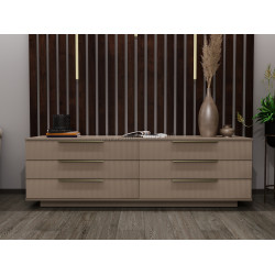 Comoda Bayro Napoli 1800x560x500 Positano (Gray Stone)