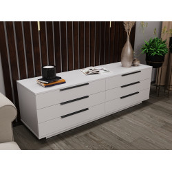 Comoda Bayro Napoli 1800x560x500 Positano (White Matte) Thumb
