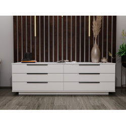 Comoda Bayro Napoli 1800x560x500 (White Matte)