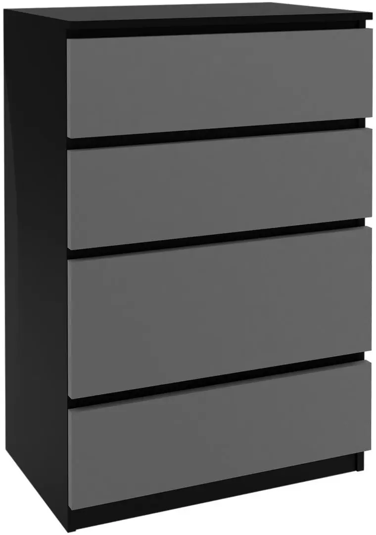 Комод Belini SI KOM1/0/B/SR/0/0 (Graphite Gray/Black)