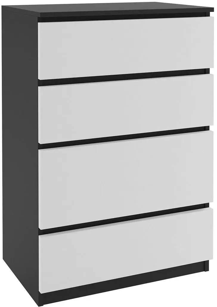 Комод Belini SI KOM1/0/B/W/0/0 (Black/White)