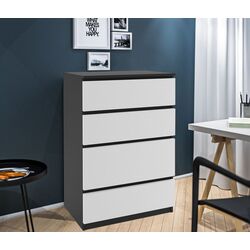 Комод Belini SI KOM1/0/B/W/0/0 (Black/White)