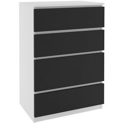 Комод Belini SI KOM1/0/W/B/0/0 (White/Black) Thumb