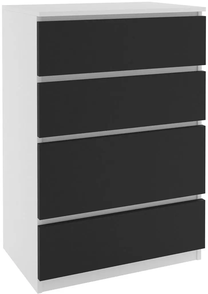 Комод Belini SI KOM1/0/W/B/0/0 (White/Black)