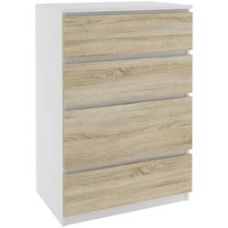 Комод Belini SI KOM1/0/W/DS/0/0 (White/Sonoma Oak) Thumb