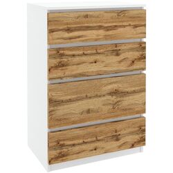 Комод Belini SI KOM1/0/W/DW/0/0 (Wotan Oak/White)