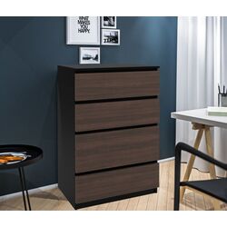 Comoda Belini SI KOM1/1/B/KN/0/0 (Black/Chestnut)