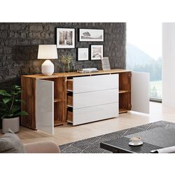 Tumba Bratex Paris 150 (Wotan Oak/White Gloss) Thumb