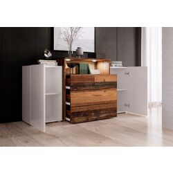 Tumba Bratex Urban III (White/White Gloss/Old Style) Thumb