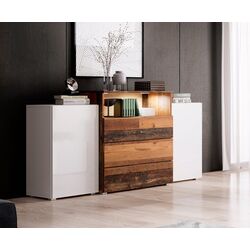 Tumba Bratex Urban III (White/White Gloss/Old Style) Thumb