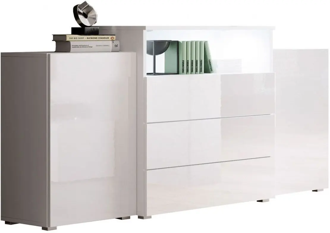 Tumba Bratex Urban III (White/White Gloss)