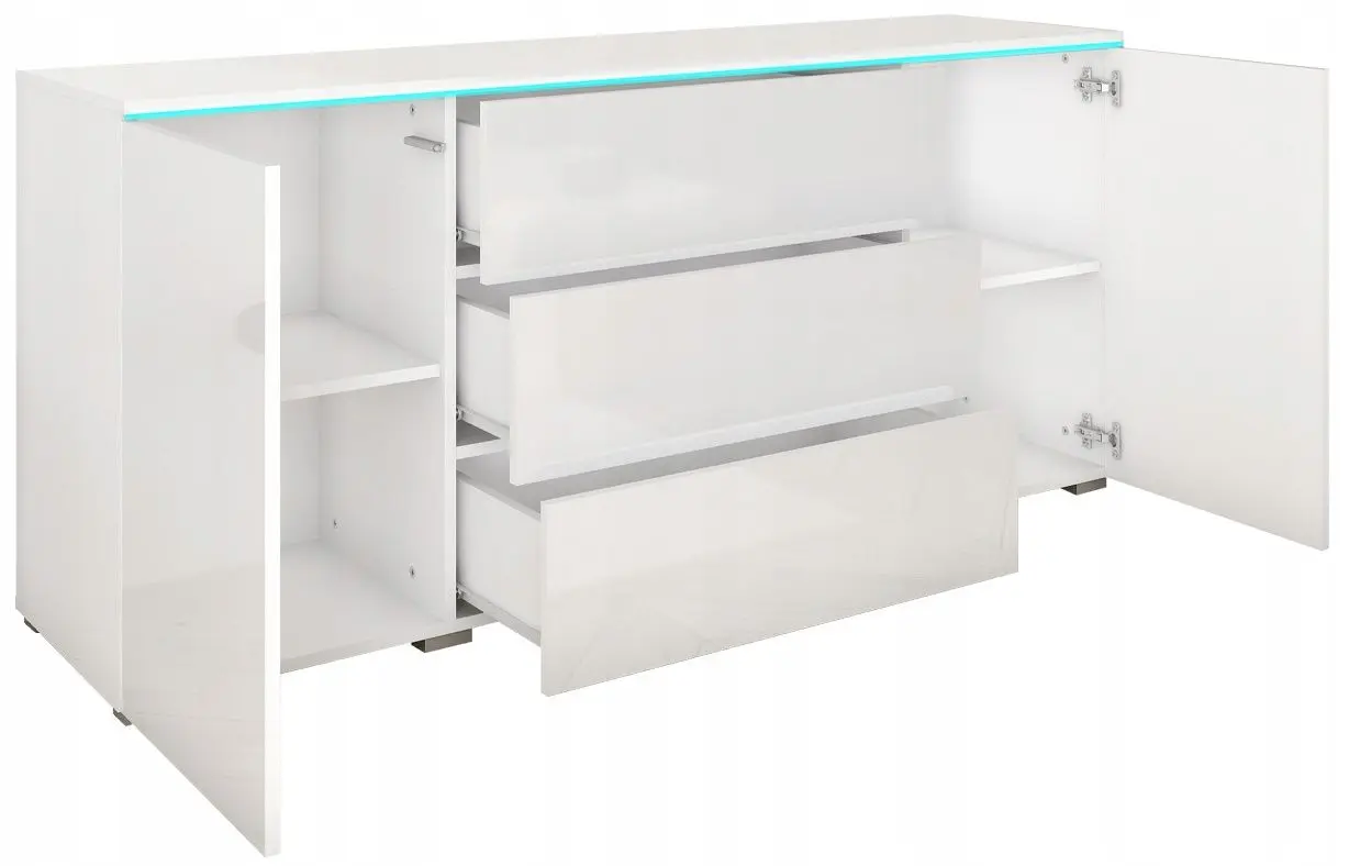 Tumba Bratex Vera 150 (White/White Gloss)