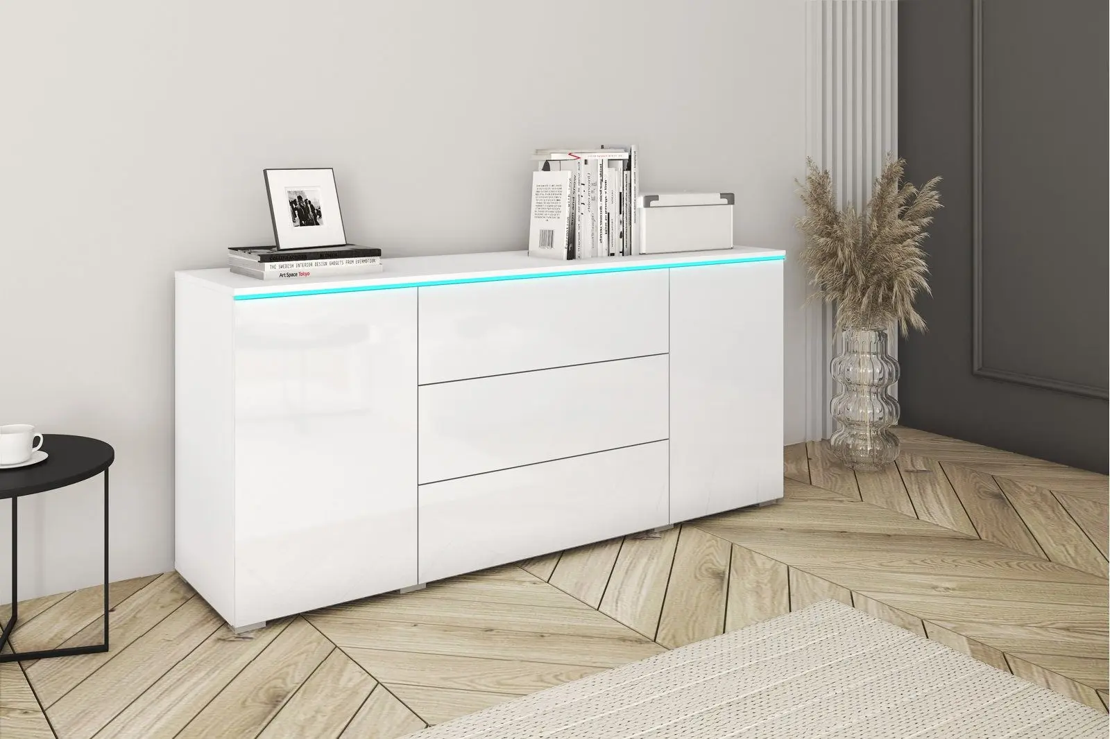 Tumba Bratex Vera 150 (White/White Gloss)