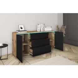 Tumba Bratex Vera 150 (Wotan Oak/Black Gloss) Thumb