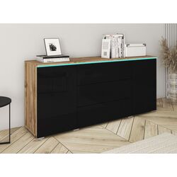 Tumba Bratex Vera 150 (Wotan Oak/Black Gloss)