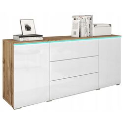 Tumba Bratex Vera 150 (Wotan Oak/White Gloss) Thumb