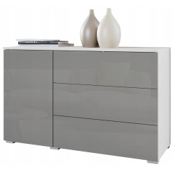 Tumba Bratex Paris 110 (White/Grey Gloss) Thumb