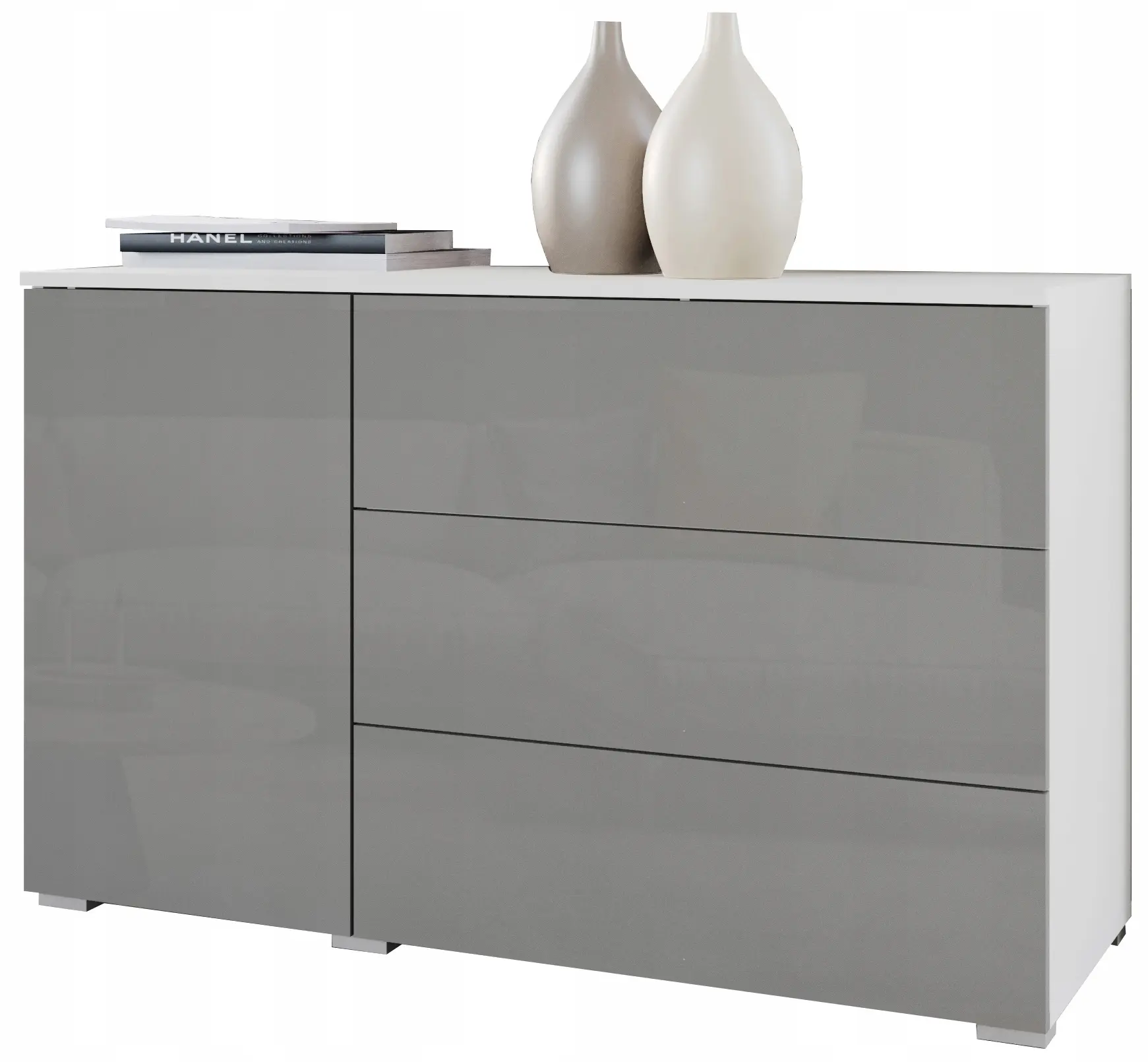 Tumba Bratex Paris 110 (White/Grey Gloss) - 3