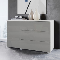 Tumba Bratex Paris 110 (White/Grey Gloss)
