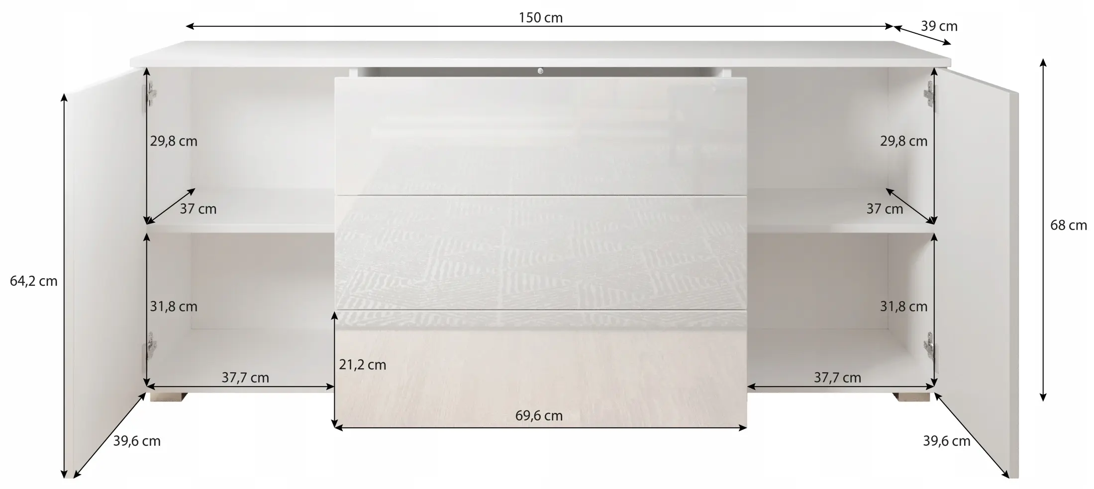 Tumba Bratex Paris 150 (Matera/Chestnut) - 4