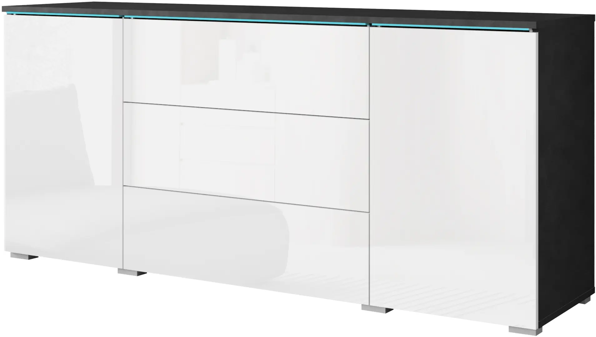 Тумба Bratex Vera 150 (Matera/White Gloss)