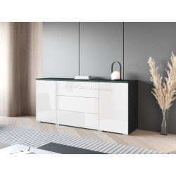 Tumba Bratex Vera 150 (Matera/White Gloss)