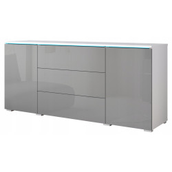Tumba Bratex Vera 150 (White/Grey Gloss) Thumb