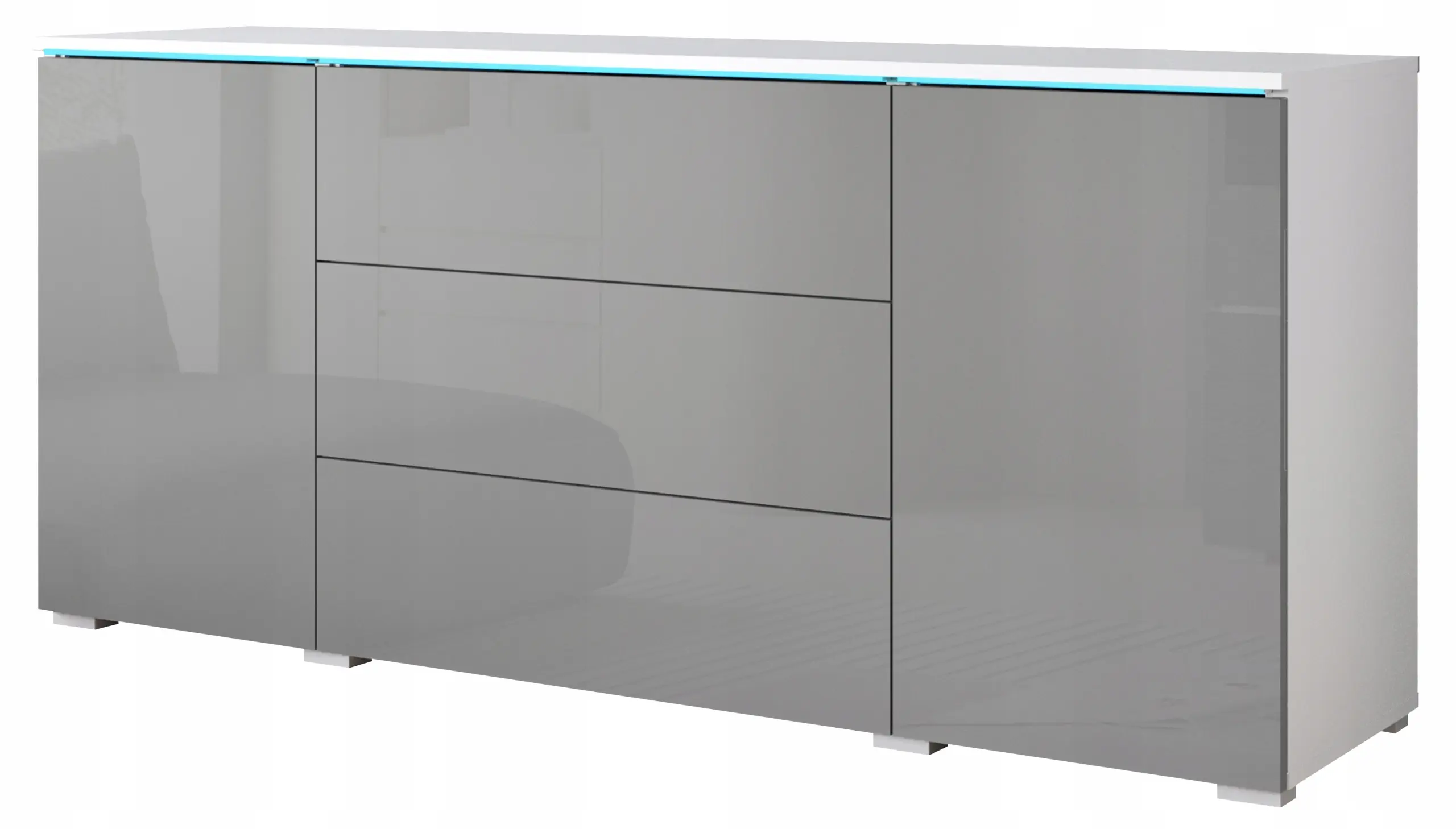 Tumba Bratex Vera 150 (White/Grey Gloss) - 3