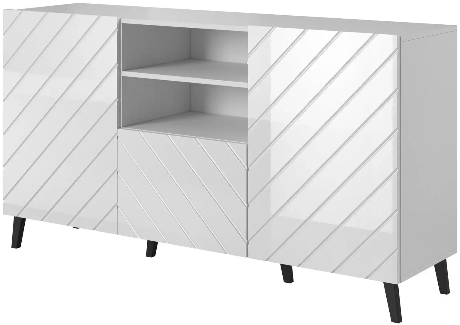 Comoda Cama Abeto BI (White Gloss)