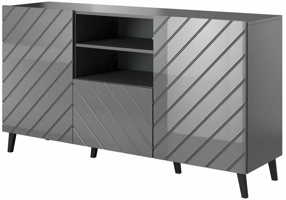 Comoda Cama Abeto GR (Graphite/Graphite Gloss)