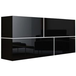 Comoda Cama Goya CZ (Black Gloss/White)