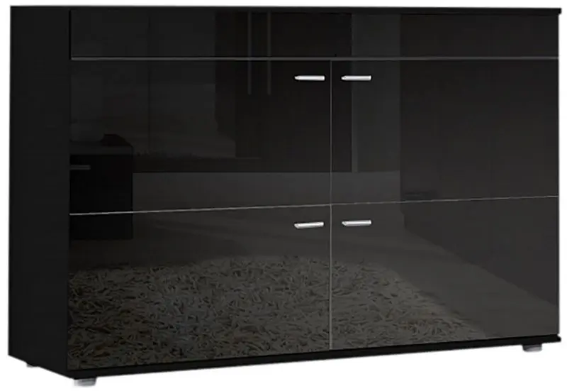 Comoda Cama Logo II Night (Black/Black Gloss)