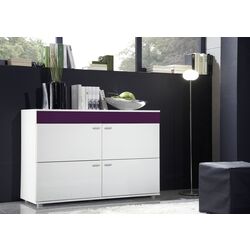 Comoda Cama Logo II (White/Purple Gloss) Thumb