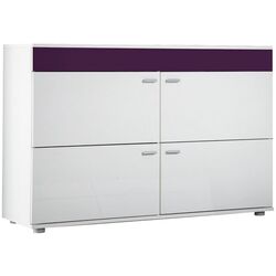Comoda Cama Logo II (White/Purple Gloss)