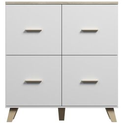 Комод Cama Lotta 4D (White/Sonoma Oak)