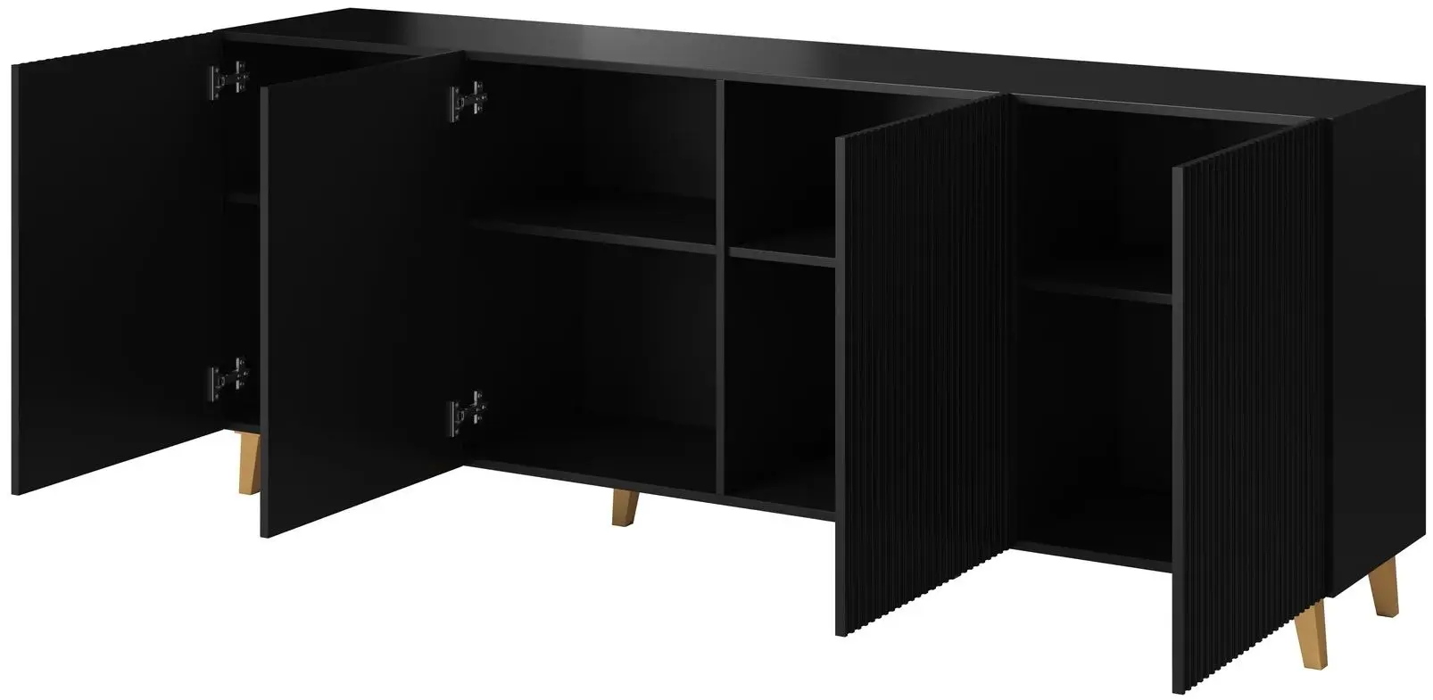 Comoda Cama Pafos KOM200 CZ (Black Matte) - 2