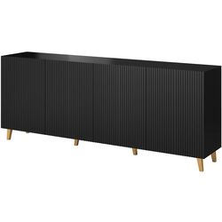 Comoda Cama Pafos KOM200 CZ (Black Matte)