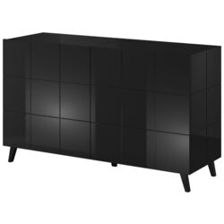 Comoda Cama Reja 2D (Black Gloss)