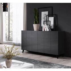 Comoda Cama Reja 2D (Graphite Grey Gloss) Thumb