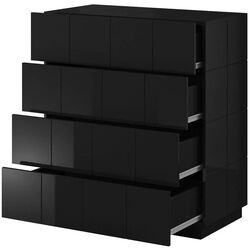 Comoda Cama Reja 4D (Black Gloss) Thumb