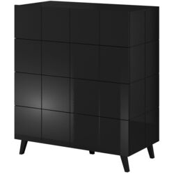 Comoda Cama Reja 4D (Black Gloss)