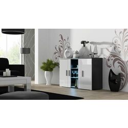 Comoda Cama Soho S7 (Black/White Gloss) Thumb