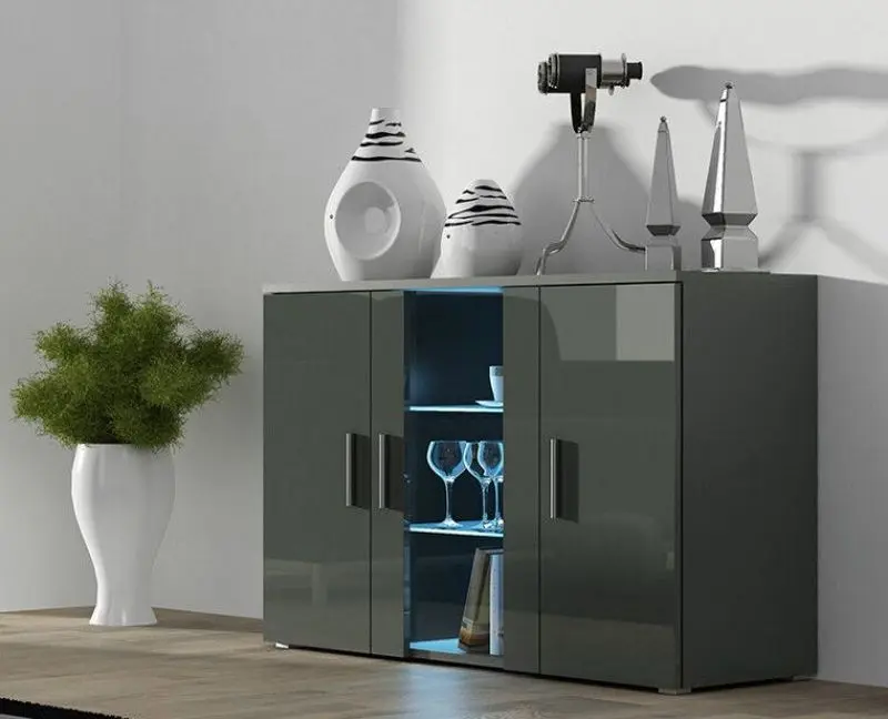 Комод Cama Soho S7 (Grey/Grey Gloss) - 2